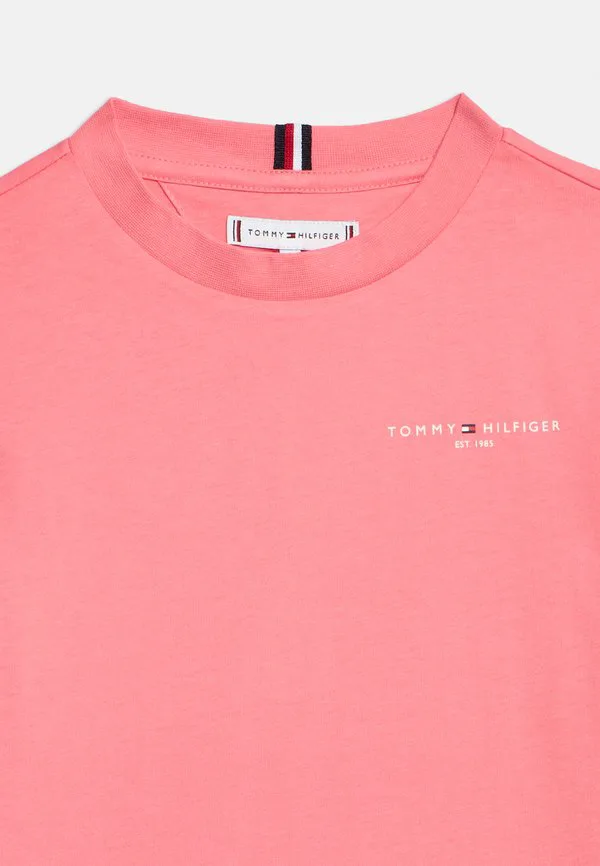 Футболка с логотипом, круглый вырез, базовая футболка Tommy Hilfiger, Tropical Blush — фото 4