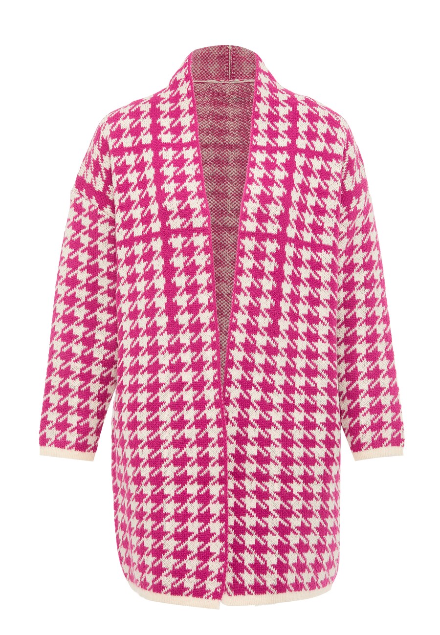 

Вязаный кардиган caneva, цвет Pink/Wool white