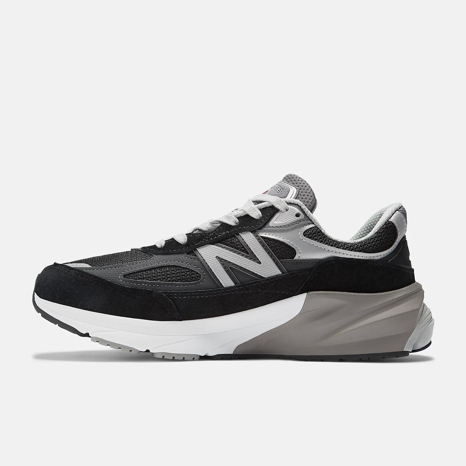 New Balance Мужские беговые кроссовки 990V6 производства США, черно-белые — фото 3