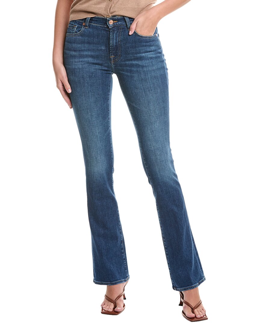 

7 For All Mankind Slim Illusion Kimmie Highline Брюки-джинсы клеш, синий