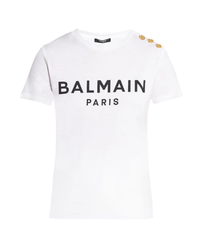 

Футболка с логотипом Balmain, белый