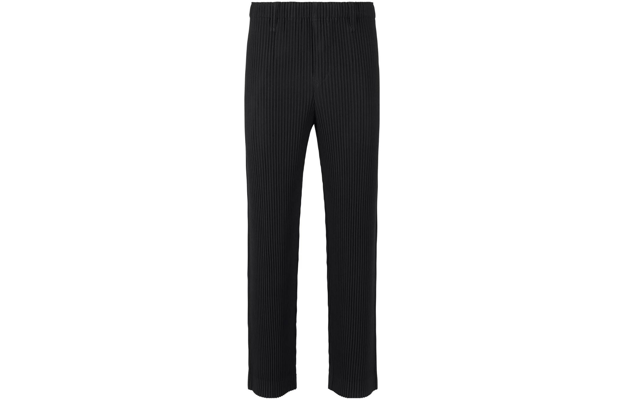 

Прямые брюки со складками Mc March Homme Plissé Issey Miyake, синий