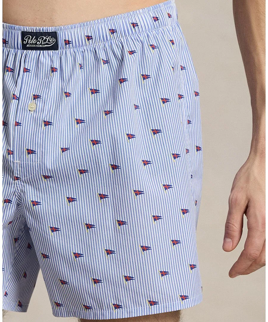 Мужские классические тканые боксерские трусы Polo Ralph Lauren, Pennant Flag Stripe — фото 2