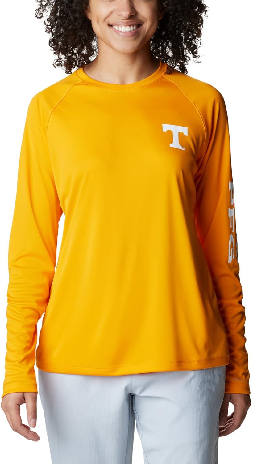 

Columbia NCAA женская университетская футболка с длинным рукавом Tidal, Ut - Solarize, White, Белый, Columbia NCAA женская университетская футболка с длинным рукавом Tidal, Ut - Solarize, White