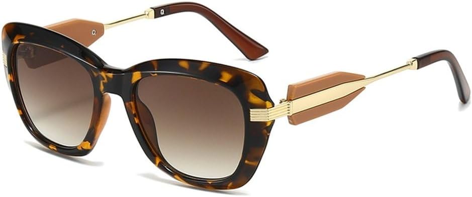 

Модные солнцезащитные очки «кошачий глаз» для женщин, ретро-стиль, разноцветный леопардовый принт, градиентные линзы, защита от ультрафиолета UV400, трендовые солнцезащитные очки для мужчин SKFGNX, Leopard Tea Gradient