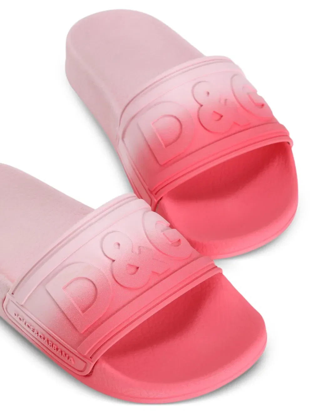 Тапочки с рельефным рисунком Dolce & Gabbana Kids, розовый — фото 4