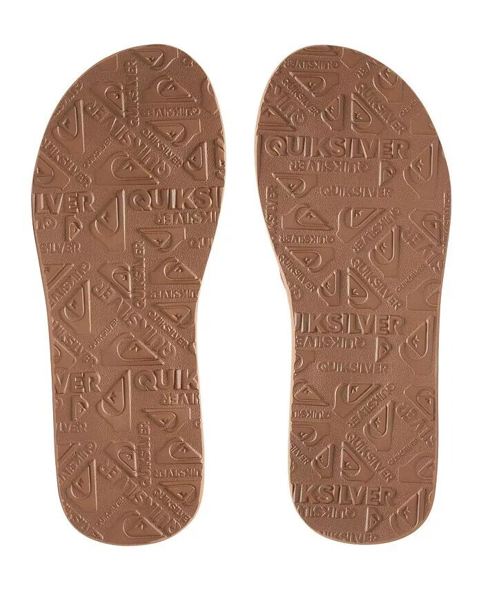 Мужские замшевые шлепанцы Carver Quiksilver, коричневый/бежевый — фото 4