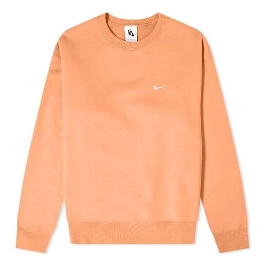 

Толстовка Men's Nike Embroidered Logo Round Neck Long Sleeves Orange, оранжевый