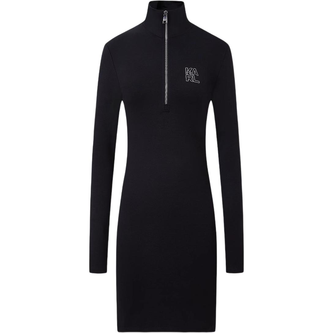 

KARL LAGERFELD / Karl Lagerfeld Jeans Длинное платье с длинными рукавами KARL LAGERFELD черное