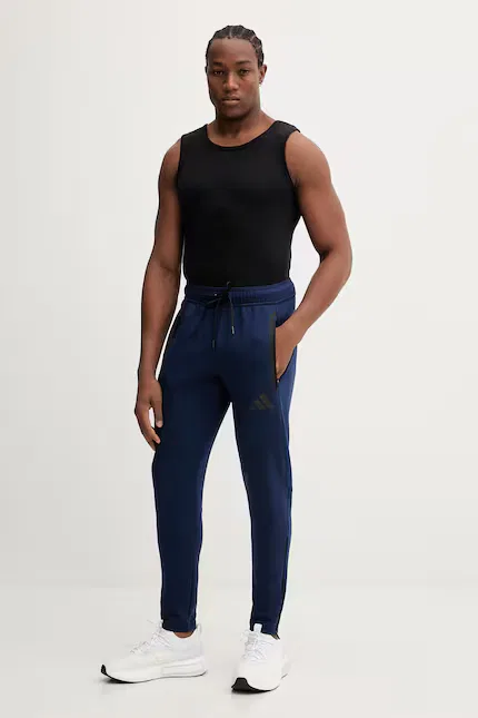 Спортивные штаны из флиса Adidas Performance, синий — фото 2