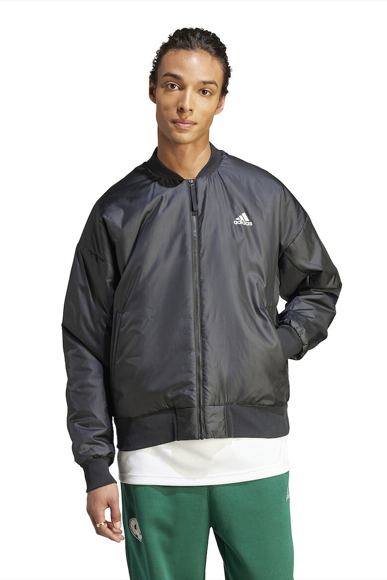 

Зимняя куртка на молнии с логотипом Brand Love Adidas Sportswear, серый