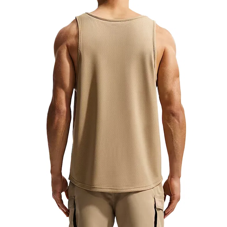 Майка мужская Apricot Tea Brown/Cool Gray/Black/Black, круглый вырез, средней посадки Nike — фото 3