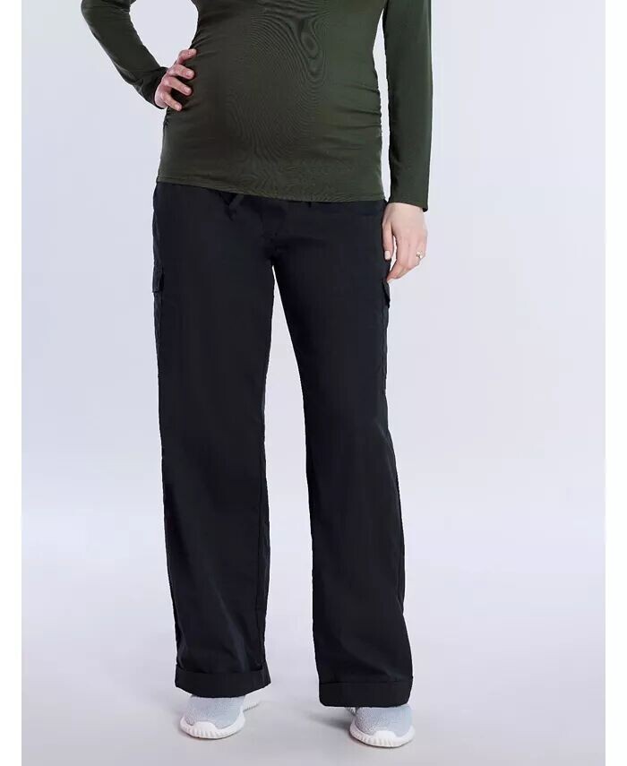

Женские брюки-карго свободного кроя Under the Belly Utility - Материнство Motherhood Maternity, черный