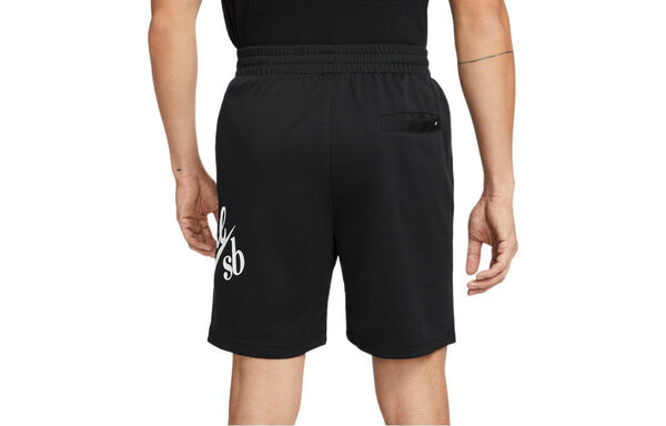 Шорты men's alphabet logo lacing straight casual shorts black Nike, мультиколор — фото 2