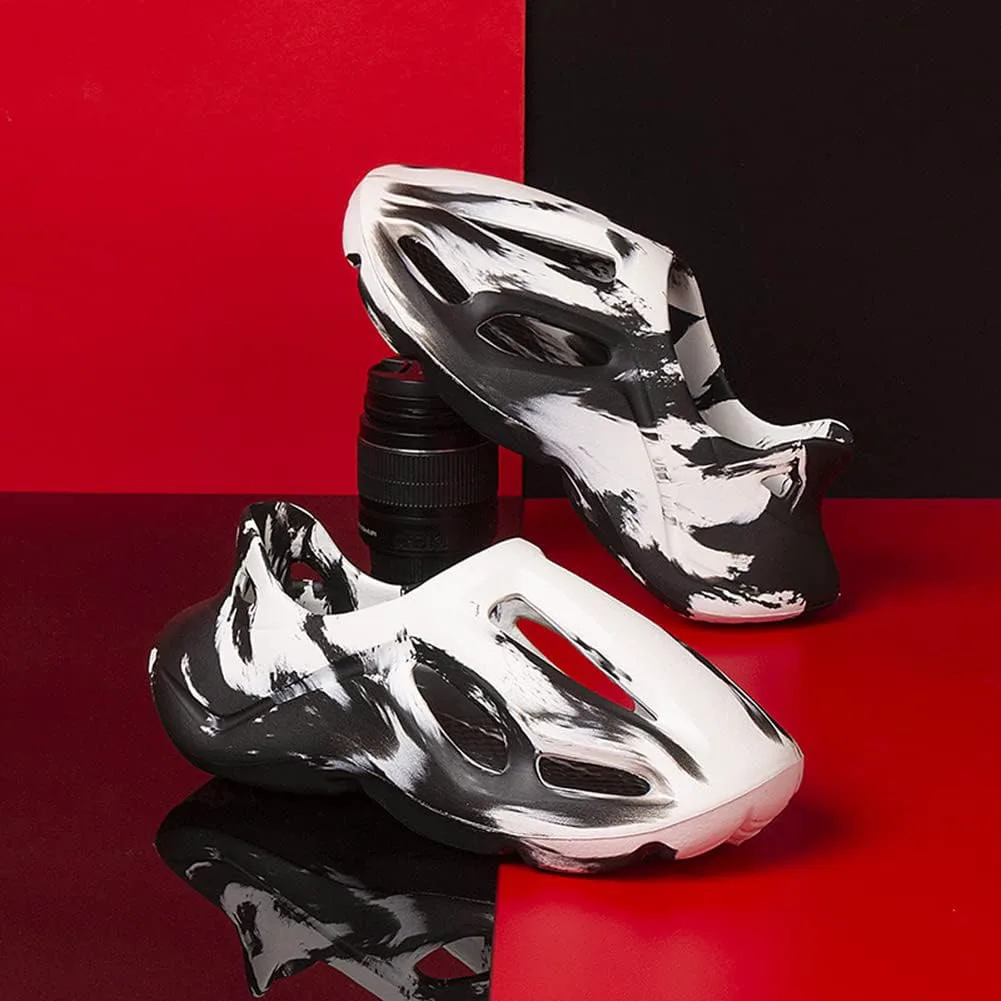 Кроссовки vioxthak Foam Runner, слайдеры Cloud, шлепанцы-подушки, спортивная обувь, нескользящая, легкая, для ходьбы, модная, для улицы и дома, летние пляжные сандалии для женщин и мужчин, белый — фото 4