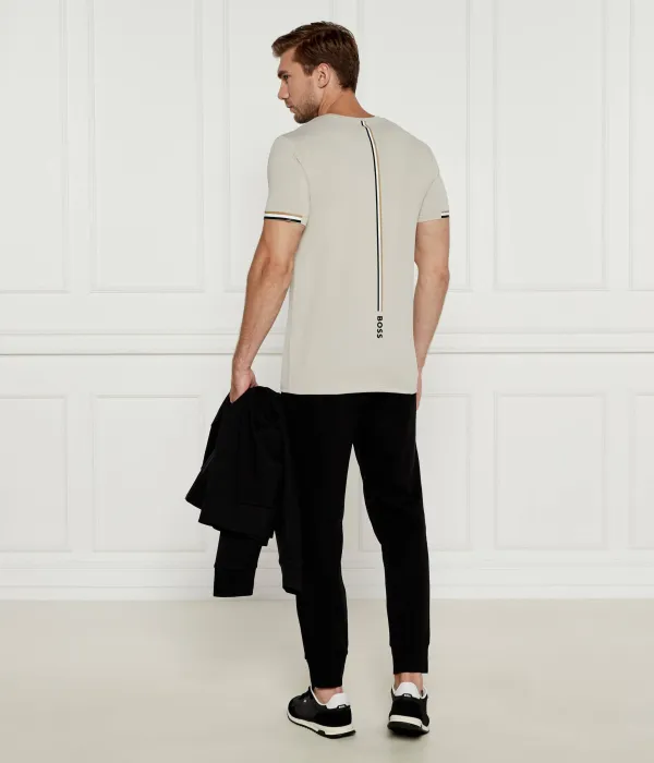 Футболка Boss x Matteo Berrettini Slim fit Boss Green, бежевый — фото 2