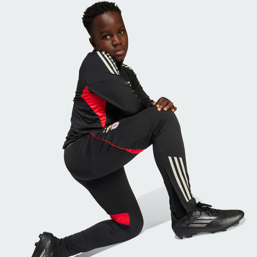 Облегающие спортивные брюки ADIDAS PERFORMANCE Benfica Lissabon Tiro 25 Competition, черный — фото 4