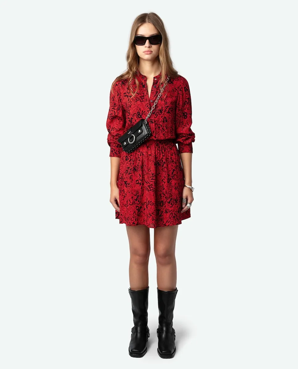 

Короткое платье Refla со сборкой на талии Zadig & Voltaire, красный