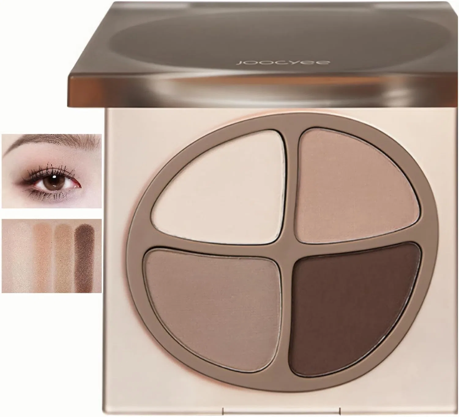 Палетка теней для век 4 цвета Pearl & Matte Finish, Shiny-X, 4.3 г, F11 Chestnut Caramel