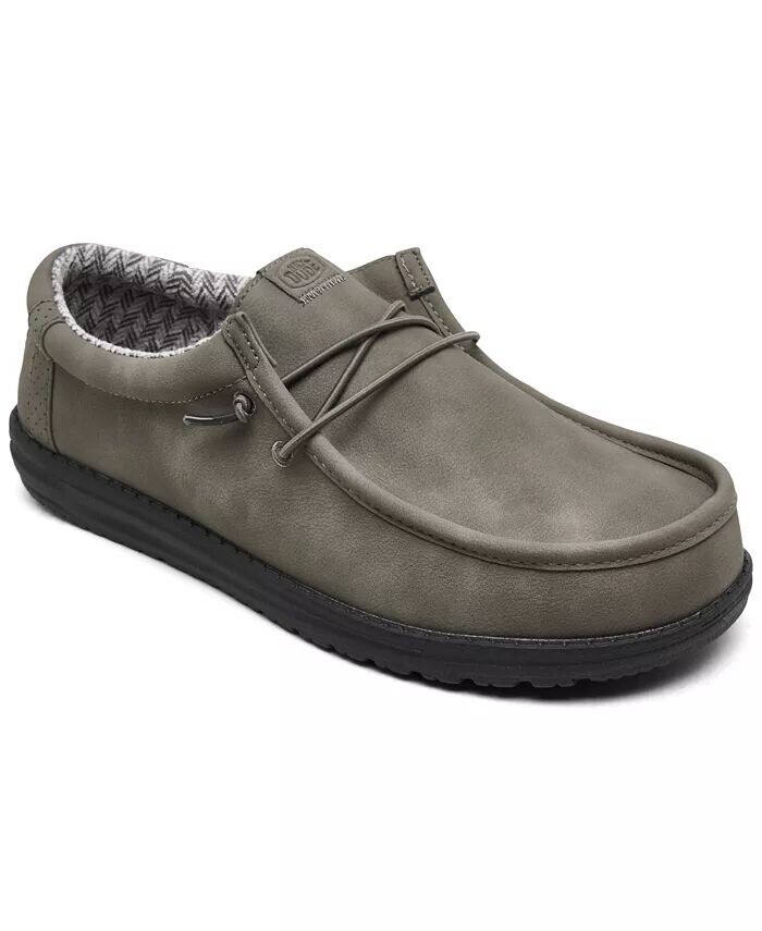 

Мужские классические повседневные мокасины Wally Slip-On от Finish Line Hey Dude, серый