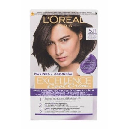 

Excellence Cool Creme 5.11 Ultra Ash Light Brown 48мл - Краска для волос для женщин, L'Oreal