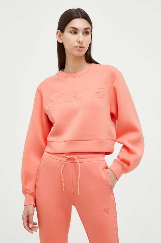 

Толстовка с капюшоном Guess, оранжевый