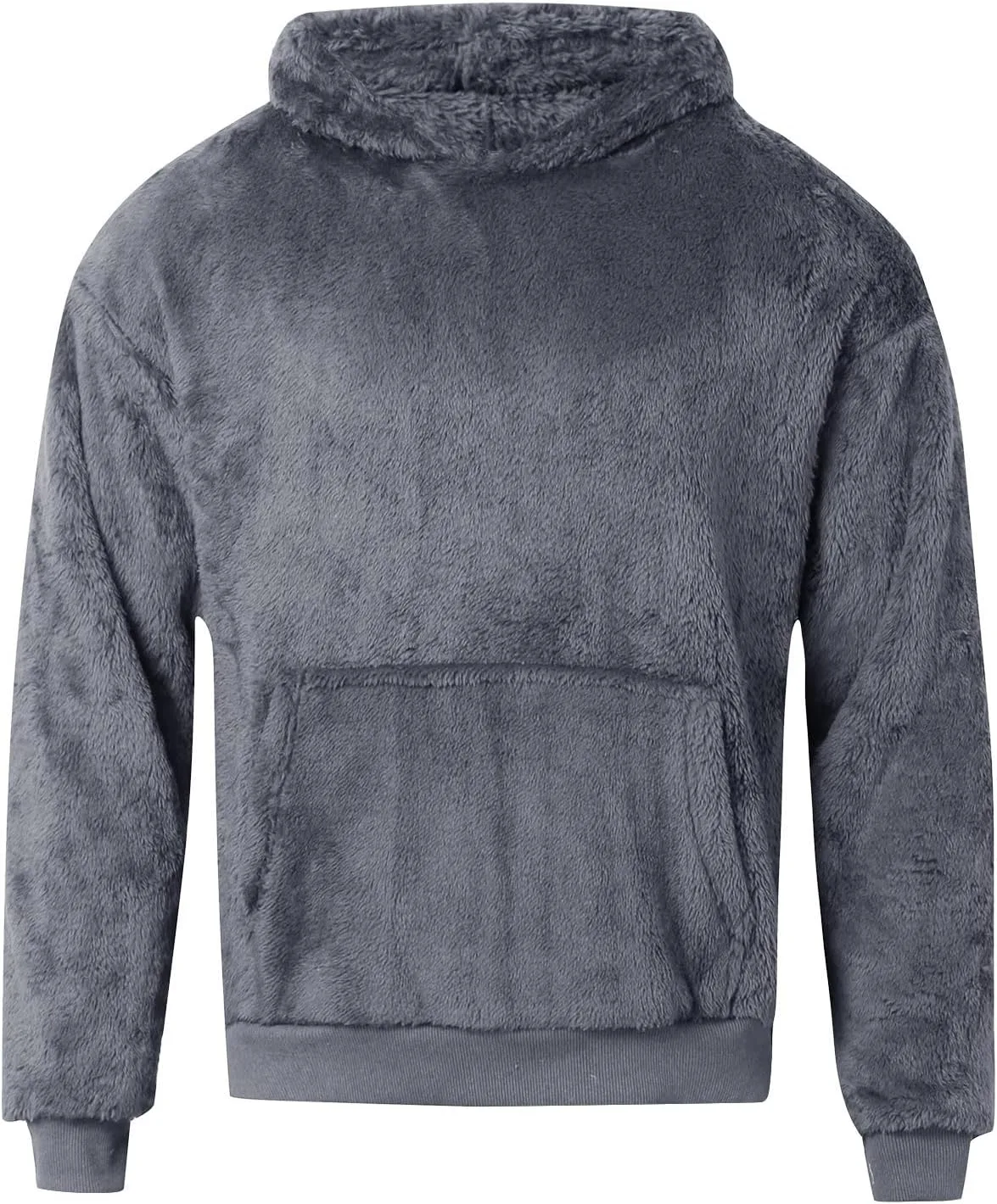 

Мужской свитер с капюшоном из шерсти и вельвета Wunnhd