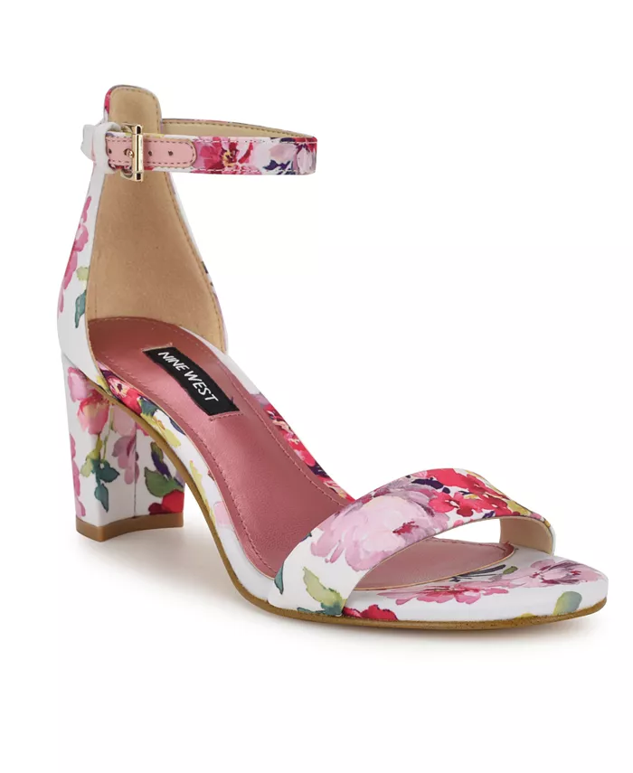 Женские босоножки Pruce на высоком блочном каблуке Nine West, розовый