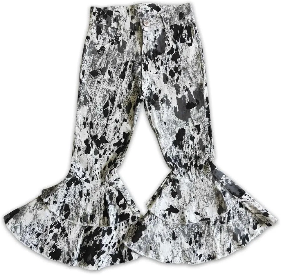 Джинсы с оборками Yawoo Haan, Tie Dye