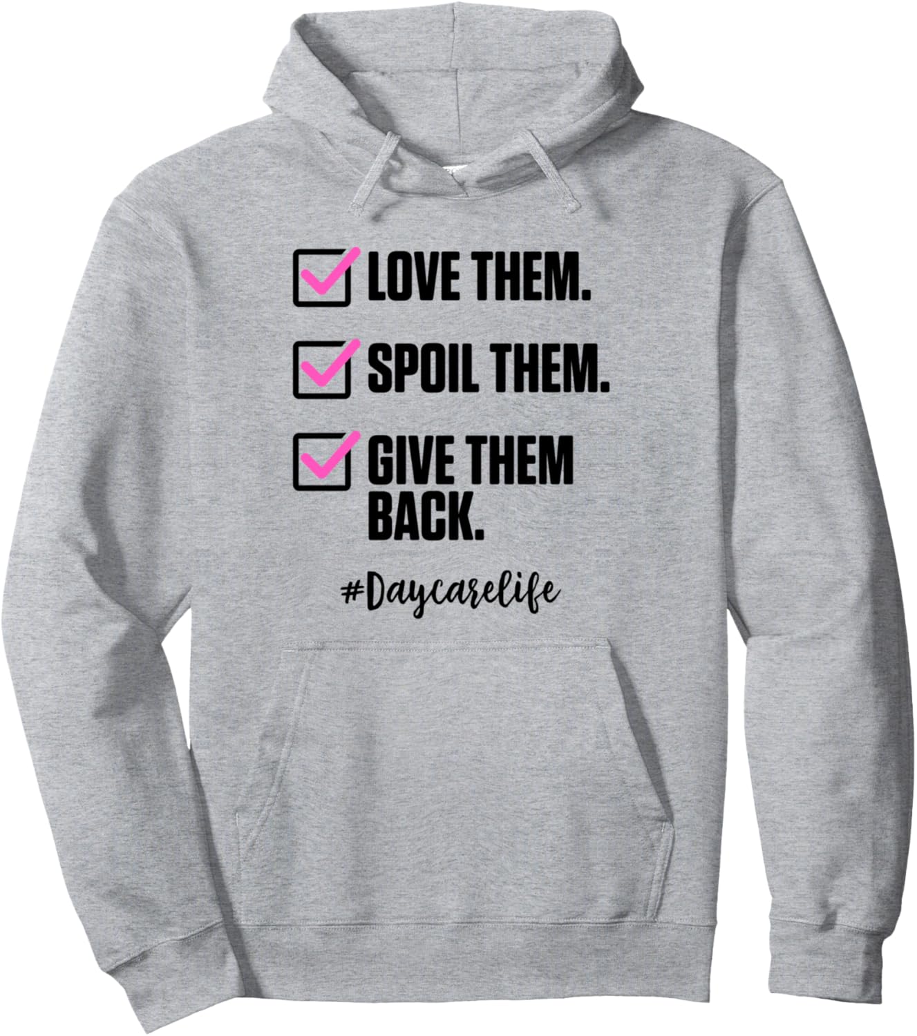 

Толстовка «Люби и балуй меня, воспитательница детского сада» Babysitter Gift Idea Daycare Teacher Babysitting, серый