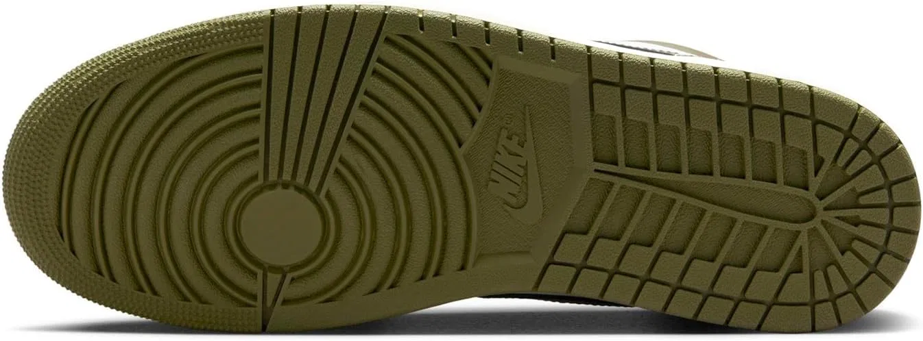 Кроссовки Air Jordan 1 Low, Nike, цвет Black/Medium Olive/White — фото 3