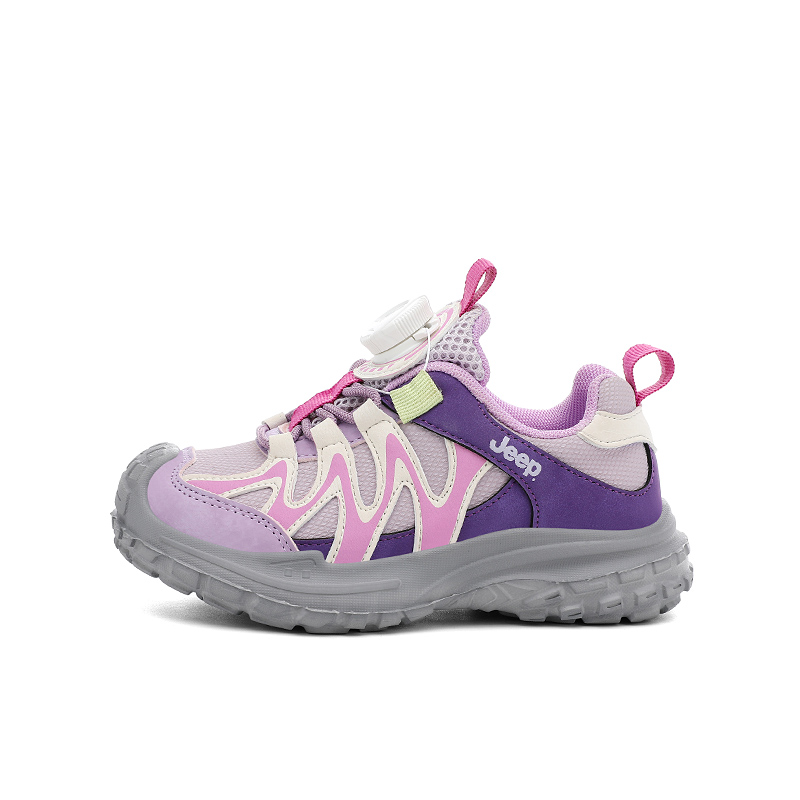 

Jeep Кроссовки для бега Running Collection легкие амортизирующие нескользящие низкие Cherry Blossom Pink/Violet детские