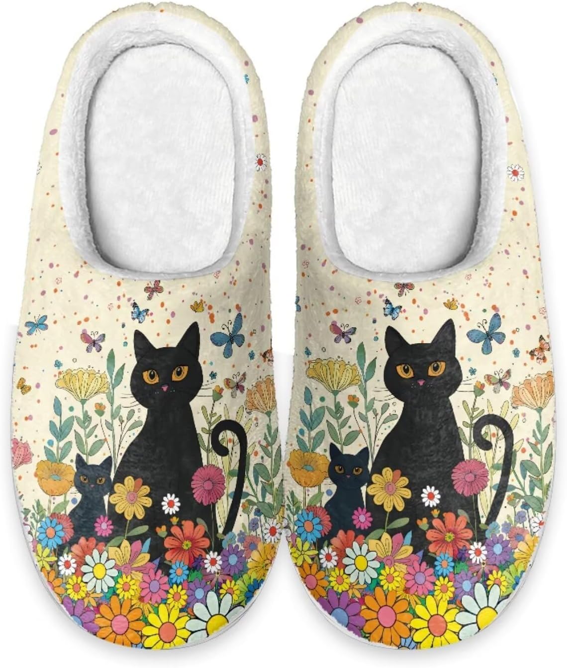 

Теплые тапочки Xoenoiee для мужчин и женщин, мягкие удобные домашние тапочки, легкие, слипоны, пушистые для спальни и дома, черный