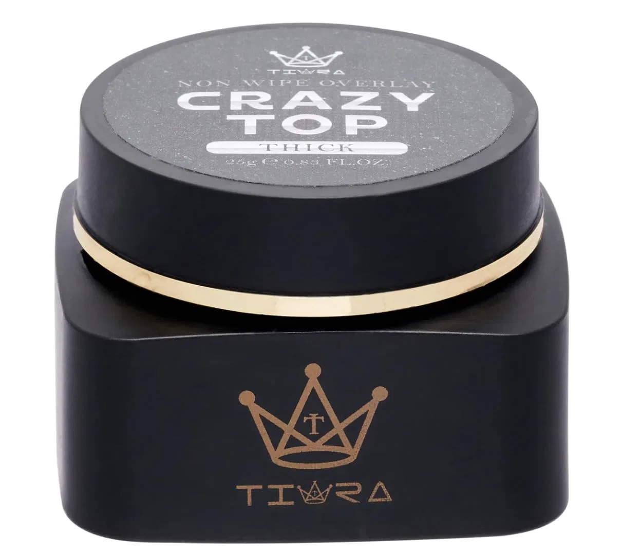 Верхнее покрытие для гель-лака GRACIA x Jin.B Crazy Top Gel No Wipe High Gloss, 25 г Jin.B, Thick