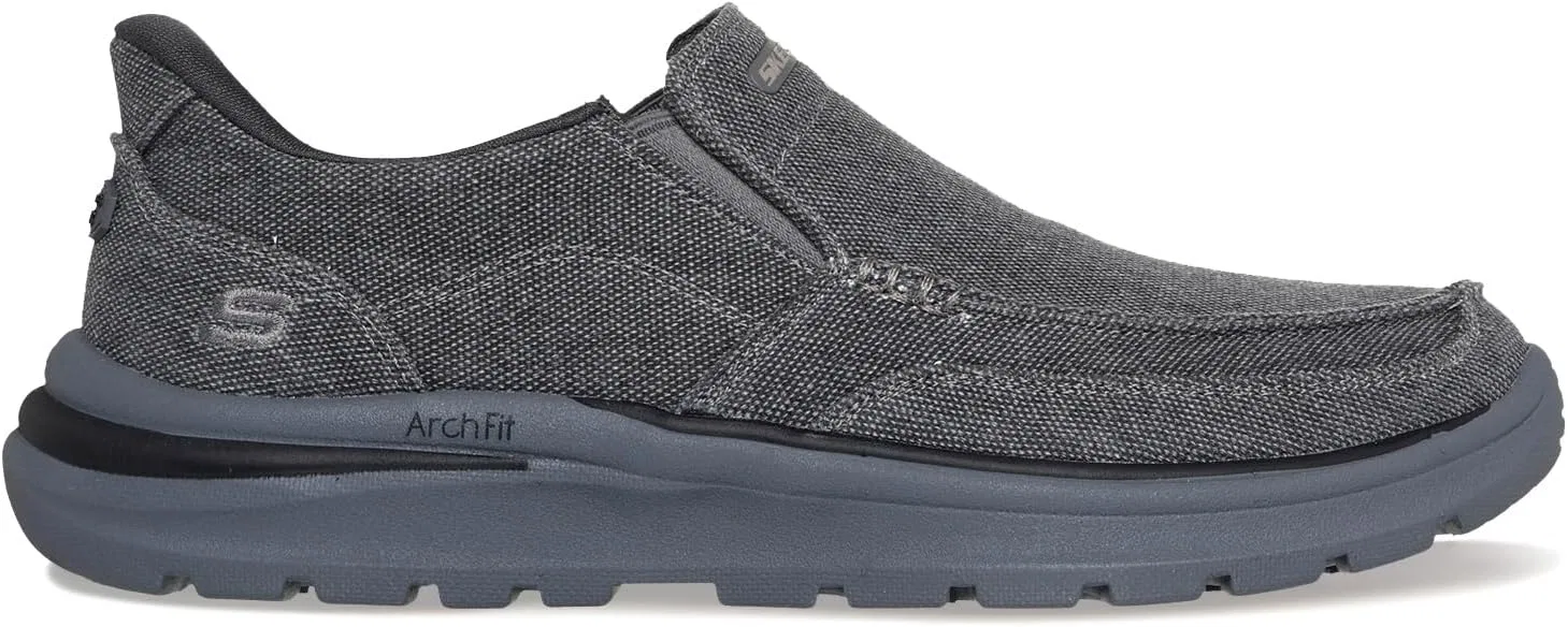 Мужские мокасины Skechers Arch Fit Superior Talbert, Char Anthracite — фото 2