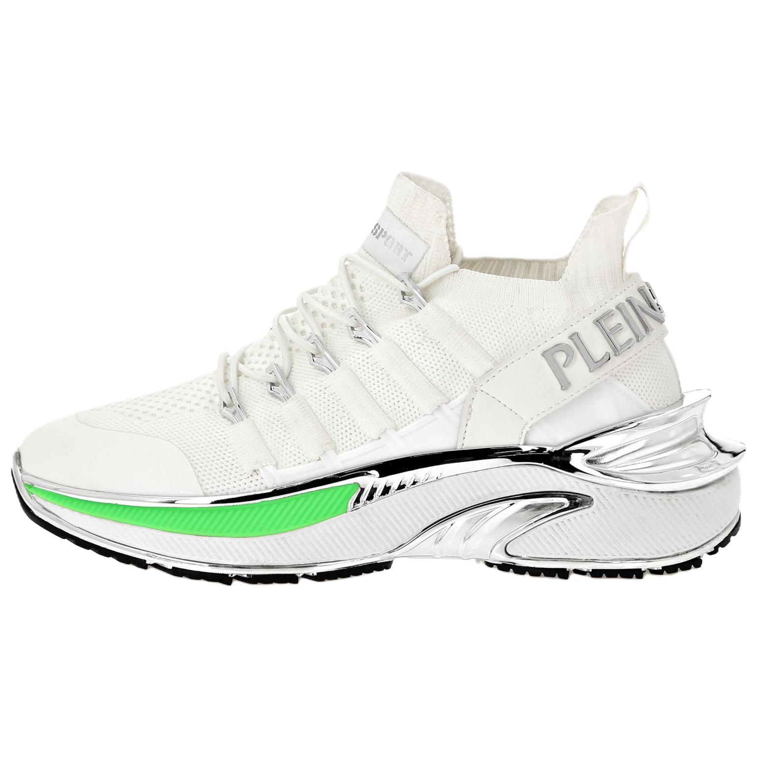 

PLEIN SPORT Кроссовки Low Top Casual Unisex White/Neon Green