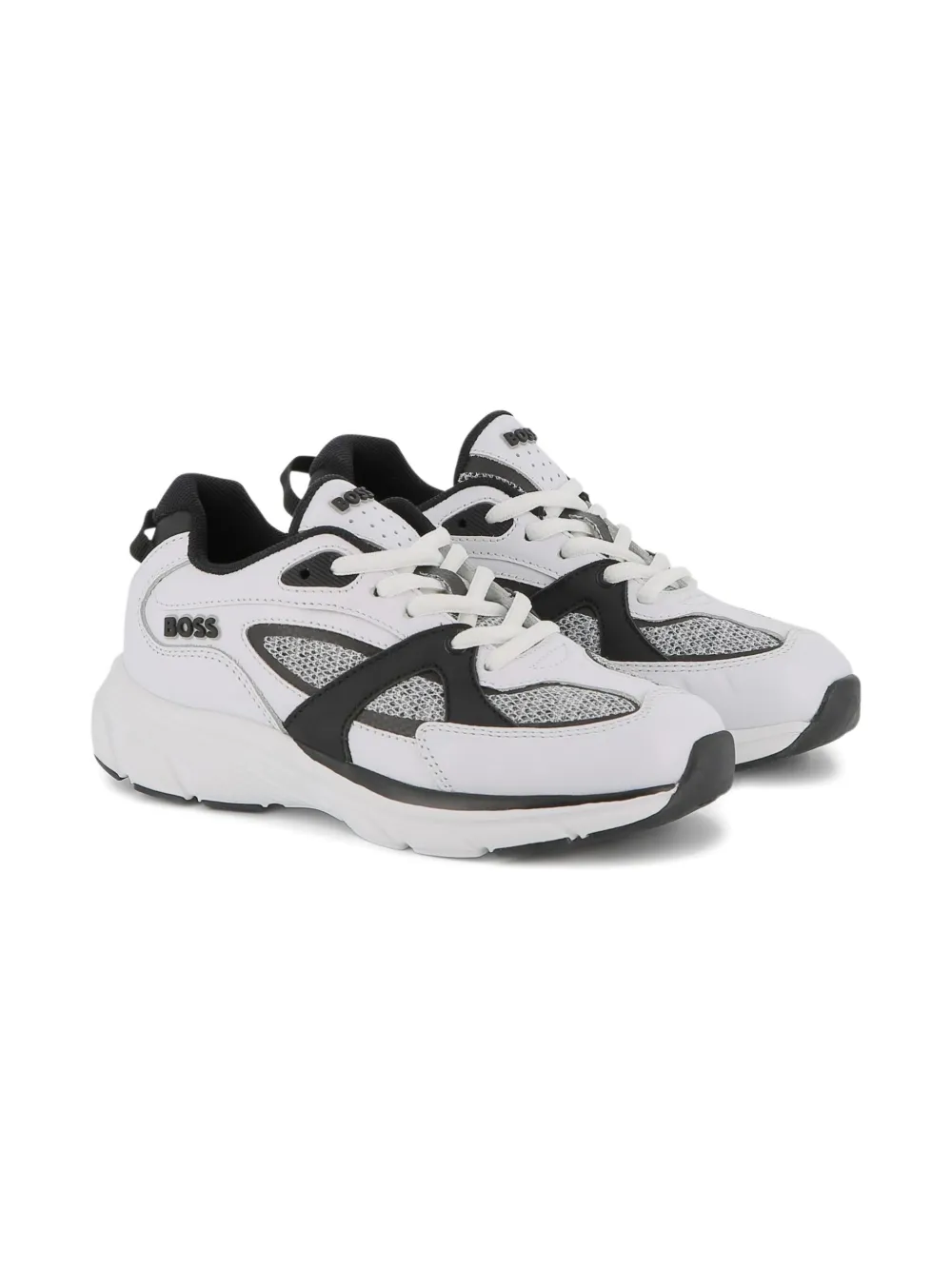 

Кроссовки с сетчатыми вставками BOSS Kidswear, белый