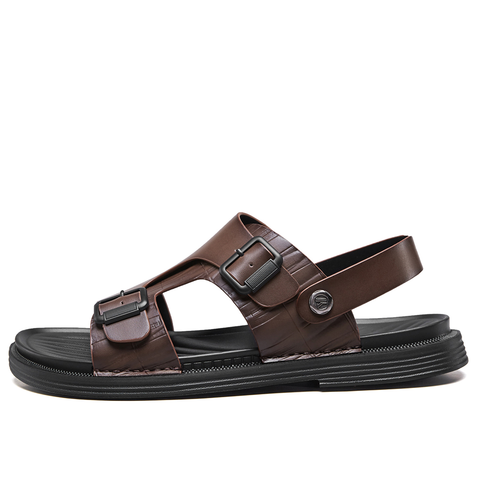 

YEARCON Пляжные сандалии мужские коричневые, цвет Brown