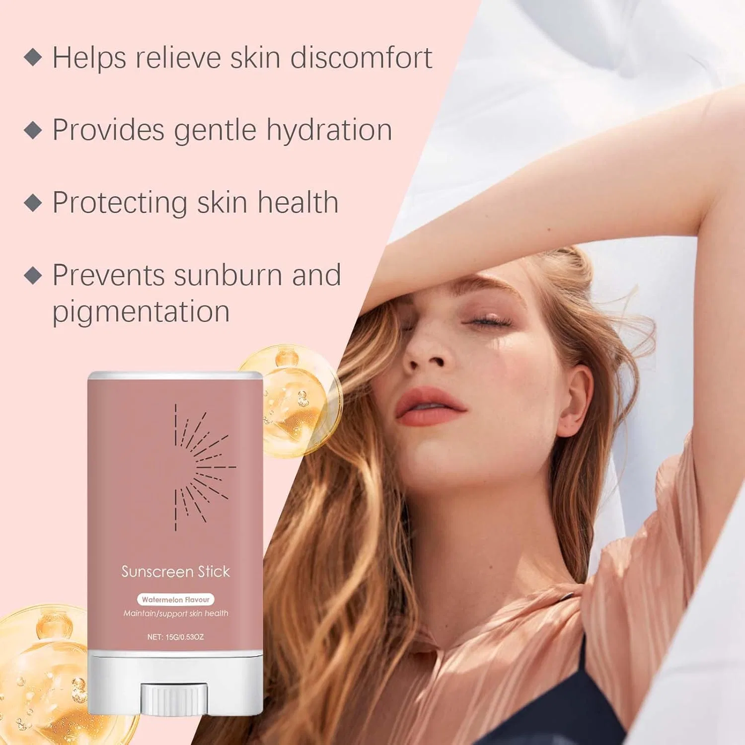 Солнцезащитный стик для лица See-Through Sunscreen Stick, коричневый, 34 г Generic — фото 4