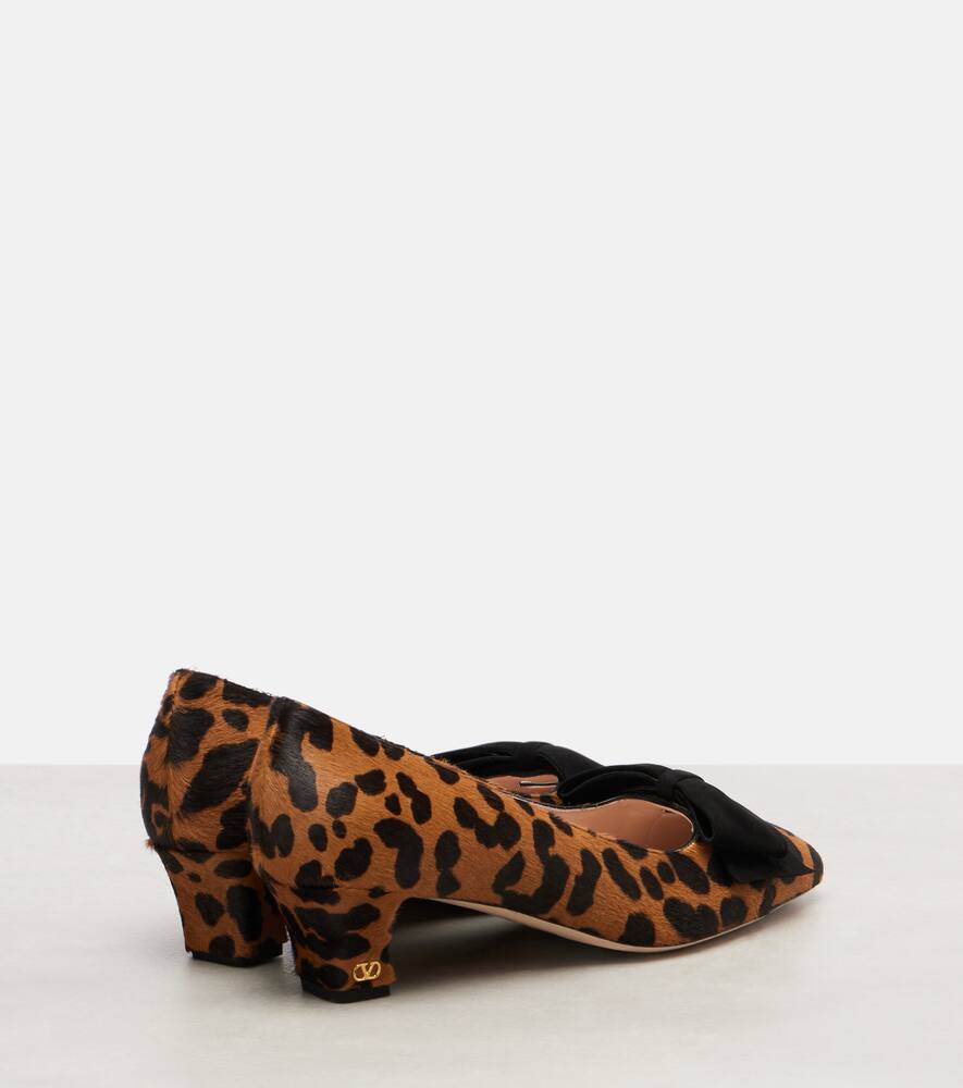 Bowow 45 туфли-лодочки из леопардовой телячьей кожи Valentino Garavani, Leo — фото 2