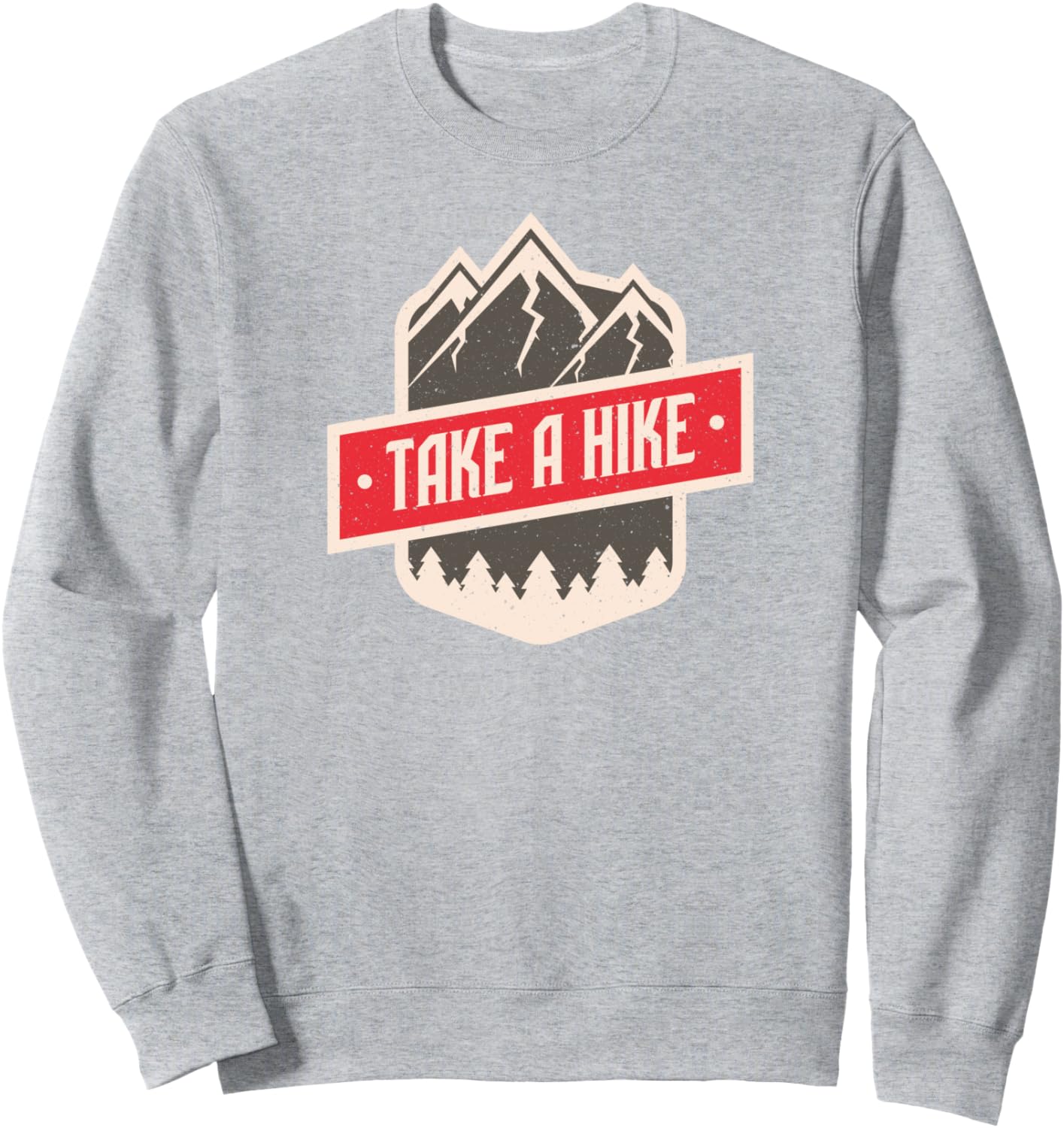 

Забавная летняя толстовка для кемпинга и альпинизма Tacking Take A Hike, серая Happy Camping Crew - Family Camping Gear & Clothes