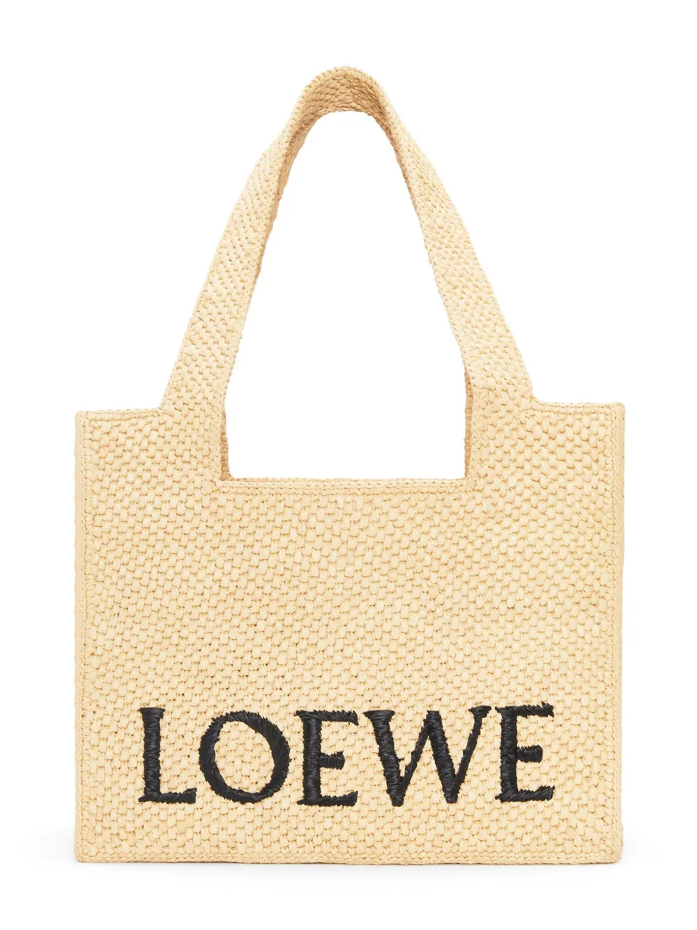 

Средняя сумка LOEWE Font Tote из рафии, нейтральный