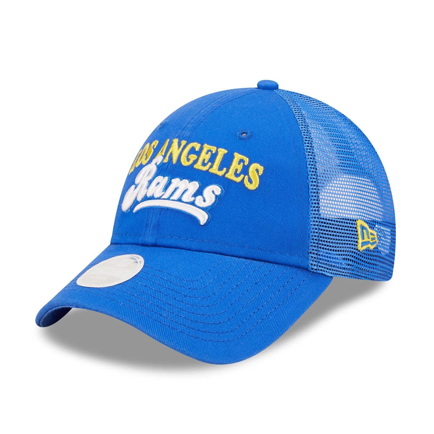 

Женская бейсболка New Era Royal Los Angeles Rams Team Trucker 9FORTY Snapback New Era