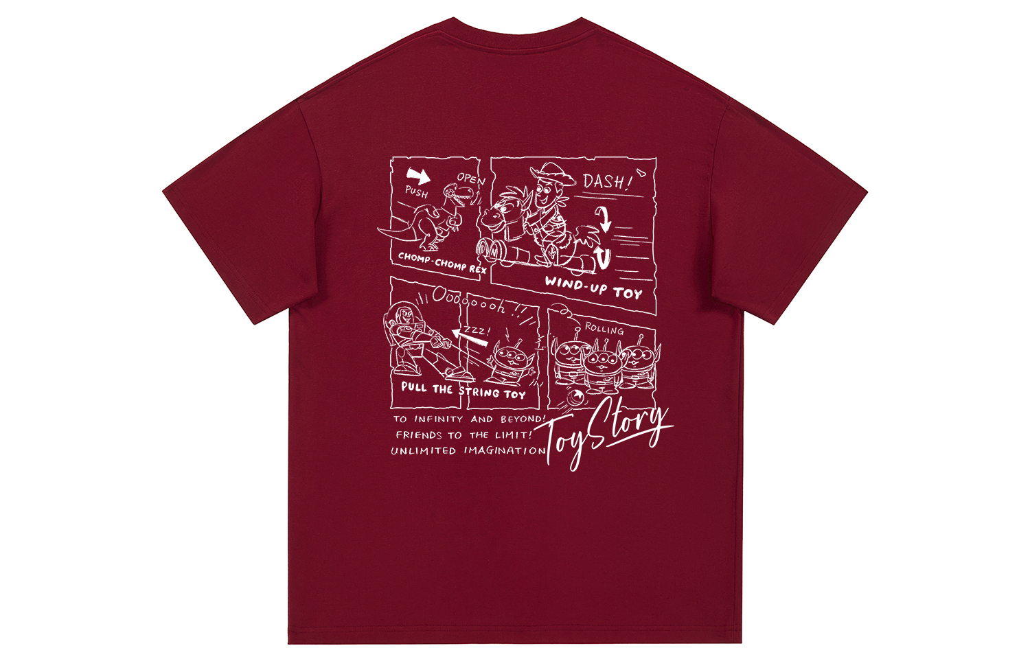 

Футболки унисекс с круглым вырезом, узкий прямой крой Disney, бордовый, Красный, Футболки унисекс с круглым вырезом, узкий прямой крой Disney, бордовый