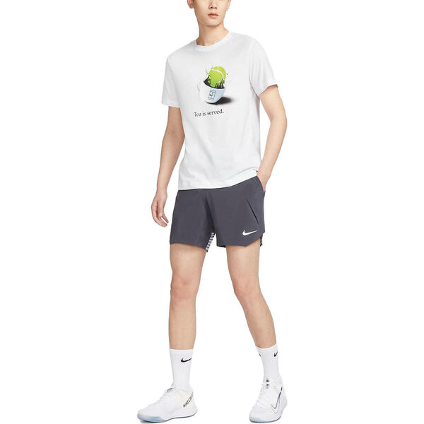 Шорты Nike Court Dri-FIT Slam Tennis Shorts 'Gridiron White', цвет gridiron/white — фото 3