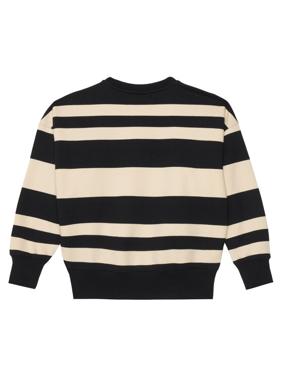 Свитшот regular fit Striped Modern IB0IB02558 Calvin Klein Jeans, черный — фото 2