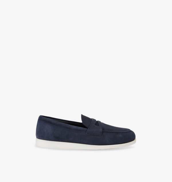 

Замшевые мокасины Saddle Penny slip-on Church, синий