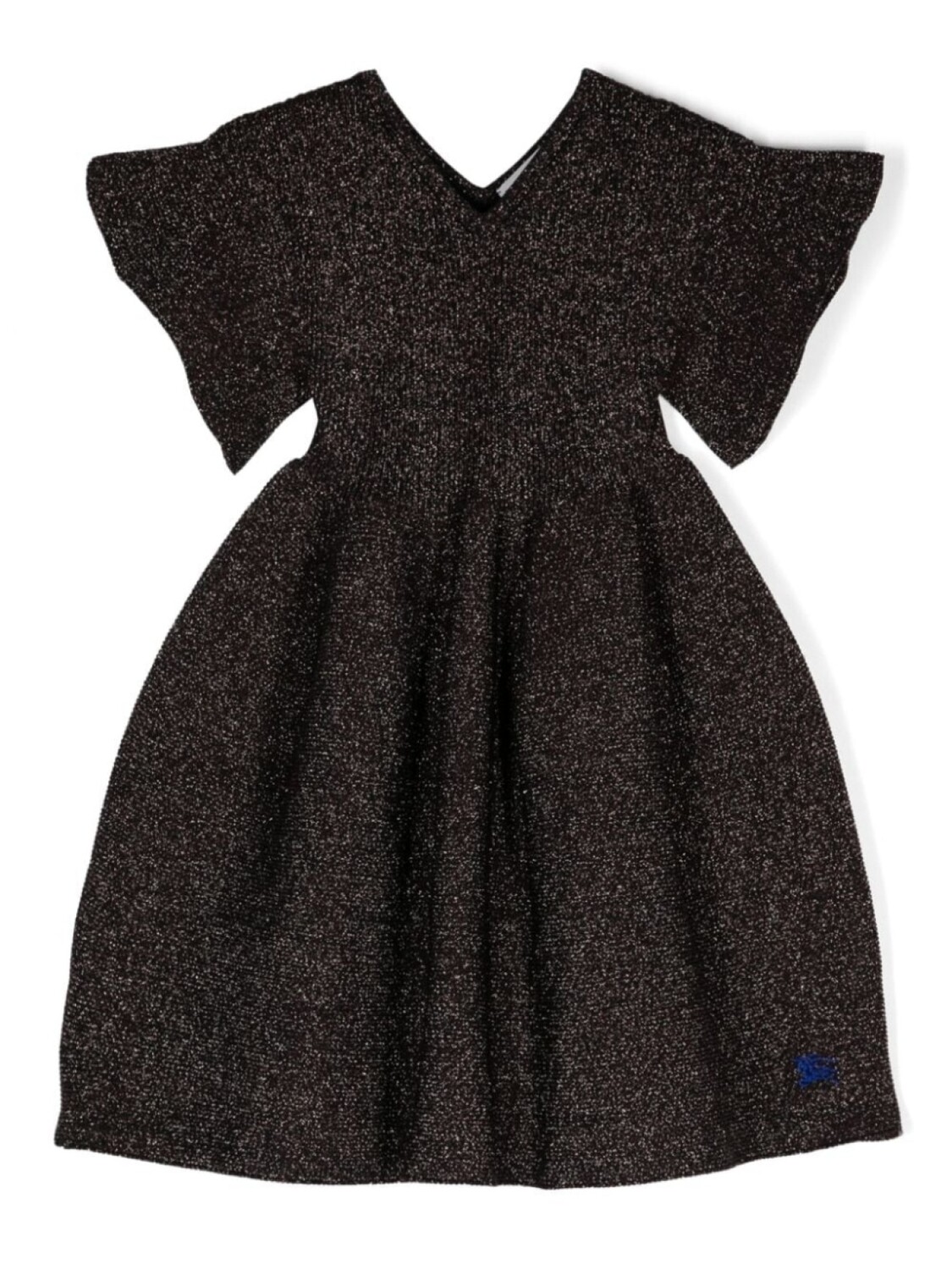

Burberry Kids платье с люрексом, черный
