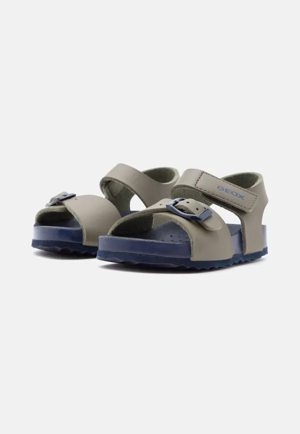 Сандалии унисекс chalki для мальчика Geox, Olive/Navy — фото 2