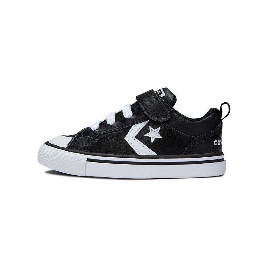 

Низкие детские кеды из холста черно-белые Converse для малышей